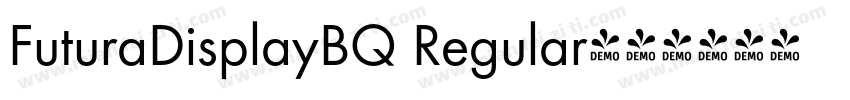 FuturaDisplayBQ Regular字体转换